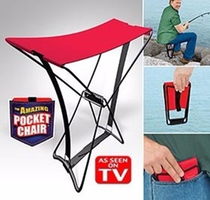 Details Zu Pocket Chair Klappstuhl Hocker Angeln Wandern Konzert Camping Klapphocker Rot