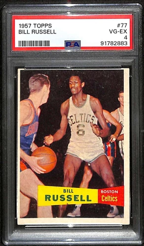 1957 Topps #77 Bill Russell HOF RC PSA 4 VGEX C92211