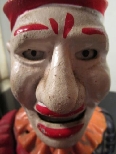 Gusseisen Clown mechanische Bank Humpty Dumpty - Bild 3 von 4