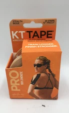 Kinesiology Therapeutic Tape Pro Strips Stealth Beige 20 Strips 10” Precut