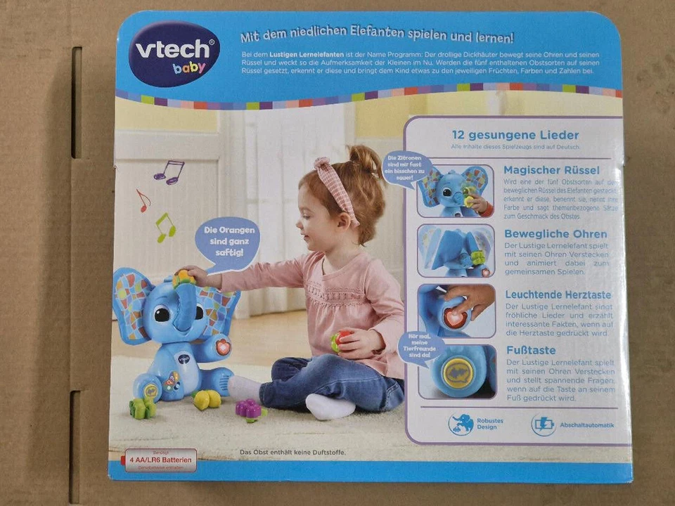 VTECH - Lustiger Lernelefant Interaktives Babyspielzeug zum Lernen - Bild 3 von 3