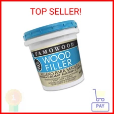 FamoWood 40022126 Latex Wood Filler - Pint, Natural, 24 oz.