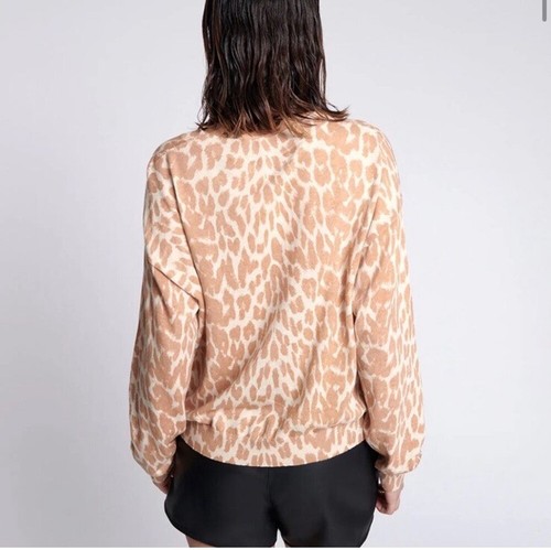 OneTeaspoon Sweater Sz M The Animal Haphazard Lightweight Knit Leopard Cheetah - Picture 3 of 12
