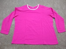 Lands' End Pajama Top Women 2X Pink