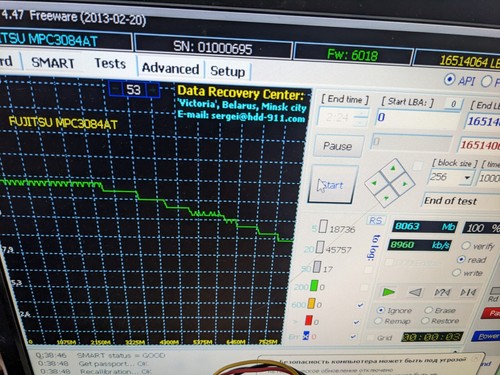 Fujitsu MPC3084AT 8GB IDE 3.5 HDD Hard Drive Excellent State - Picture 2 of 5