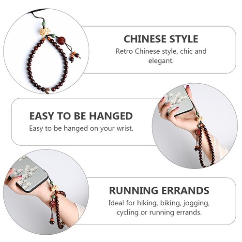 Mobile Phone Accessories Beaded Bracelet Strap Carrying Wrist Rope - Photo 9 sur 12