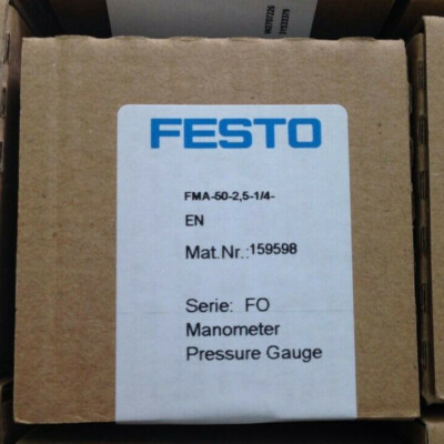 New One Festo FLANGED PRESSURE GAUGE FMA-50-2,5-1/4-EN
