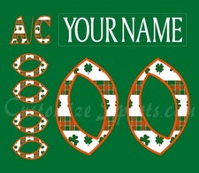 San Diego Gulls Customized Number Kit For 2023 St Patrick's Day Uniform