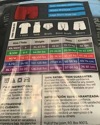 Boys Fruit of the Loom Boxer Briefs 5 Pack Regular Leg Med 10-12 or XL 18-20 - Picture 7 of 9
