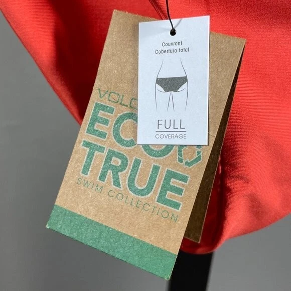 NEW Volcom Coral Pink Hipster Bikini Swim Bottoms Womens XS - Imagem 3 de 4