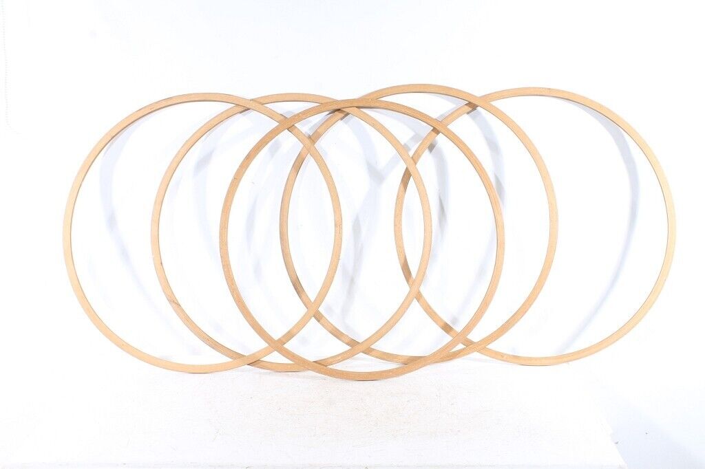 1 x alter DDR Hula Hoop Reifen Holz Sport Vintage Retro 70cm Ø