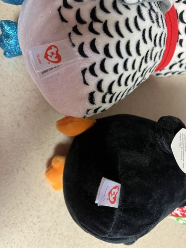 Ty Beanie Boos 2017 Penelope & 2018 Nester Penguins 9” Plush with Tags - Picture 11 of 11