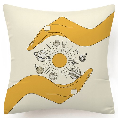 "FUNDA DE ALMOHADA 18x18" Floral Marrón Blanco Doble Cara Funda Cojín Suave Decorativa - Imagen 33 de 38