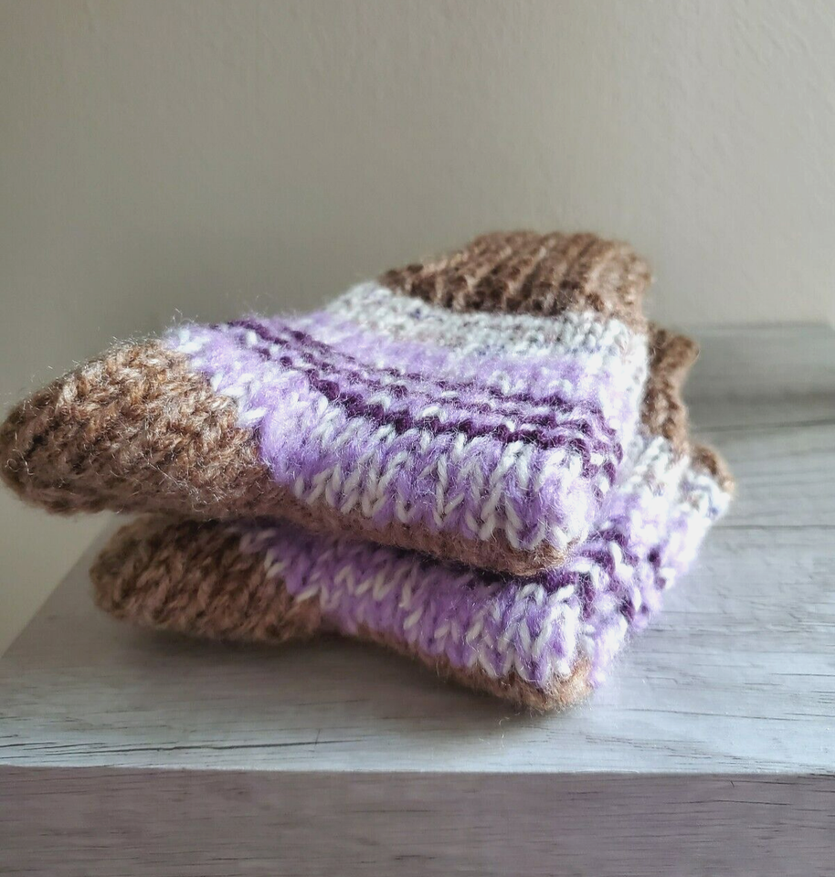 HAND KNIT KIDS SOCKS BOY GIRL SIZE 35 YEARS OLD WARM SOFT GIFT NEW eBay