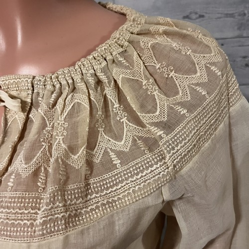 ILGWU Vintage Boho Shirt 1964-73 Women’s Retro Blouse Unique Sz 14 Howland Store - Picture 11 of 24
