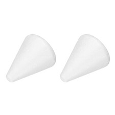 Foam Cones for DIY Arts and Crafts 1.89 x 1.5 inch Polystyrene Cones 2 Pack
