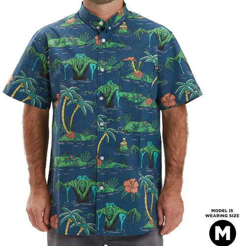 NEW Creepy Co. SWAMP MONSTER Thing Universal Classic BUTTON UP DRESS SHIRT S-4XL - Picture 5 of 6