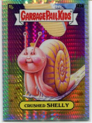 Garbage Pail Kids Chrome Series 4 Prism [199] Base Card 145b CRUSHED SHELLY