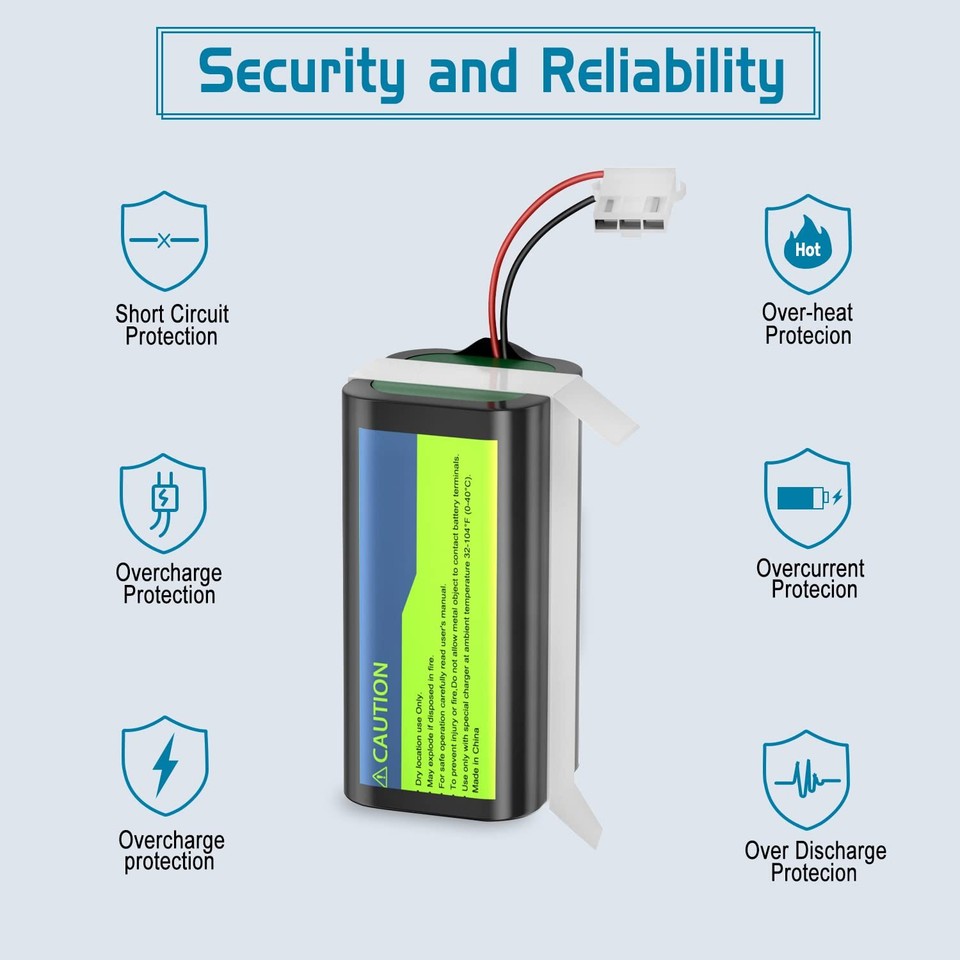 14.4V Rechargeable Battery for Eufy RoboVac 3500mAh 14.4V Tesvor X500