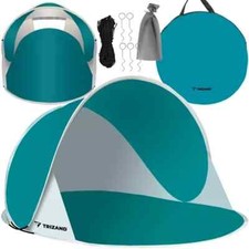 Strandzelt 190x86x120cm Strandmuschel Schutz Zelt Windschutz Sonnenschutz Blau