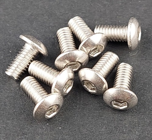 STAINLESS STEEL BUTTON HEAD HEX SCREW M3 X 6mm with 8 PER PACK - Picture 3 of 8