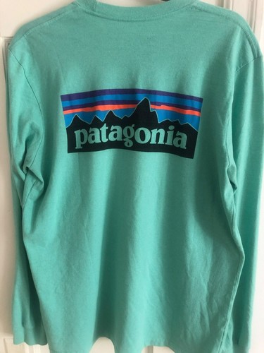 Patagonia Mens Responsibili-Tee Long-Sleeve Shirt M Regular Fit Recycled Cotton/ - Picture 4 of 7