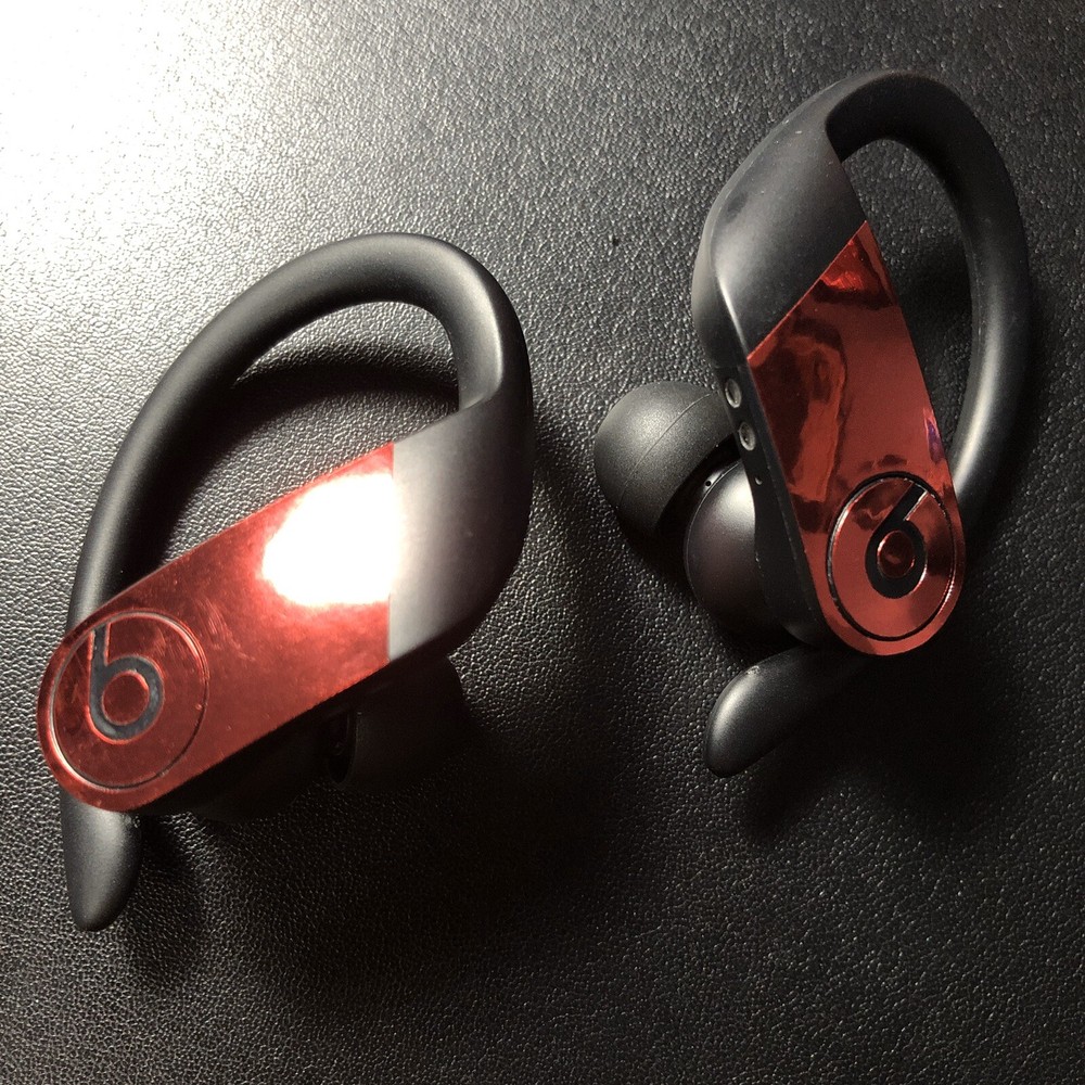 Red Chrome v2 3 Pack Skin Sticker Vinyl Decal for Powerbeats Pro Case Beats