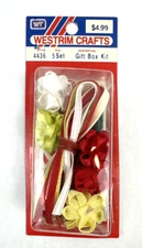 Vintage Dollhouse Miniatures Westrim Crafts Christmas Packages Gift Kit Paper