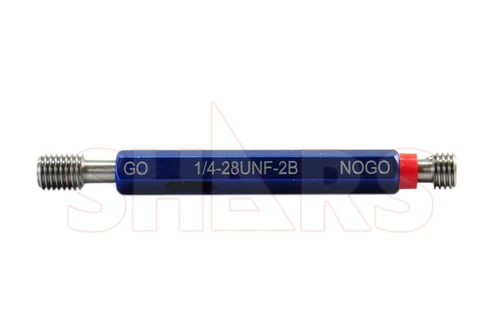 Shars 1/4-28UNF Go/No Go Double End Thread Plug Gage Class Fit 2B New ![