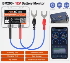 BM200 12V Battery Tester Monitor Car Battery Guardian with Bluetooth Analyzer