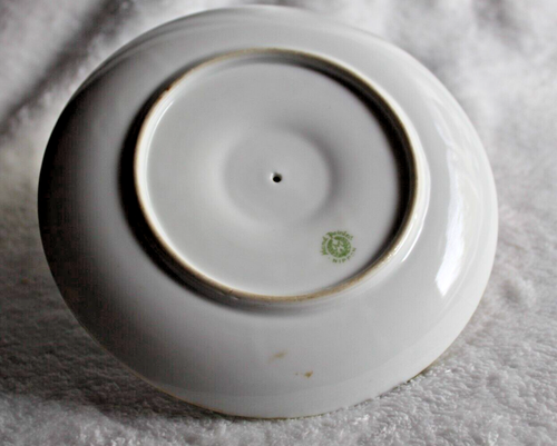 Nippon Japan Hand Painted Porcelain Decorative Gold Guild Handled Trinket Dish - Picture 5 of 5