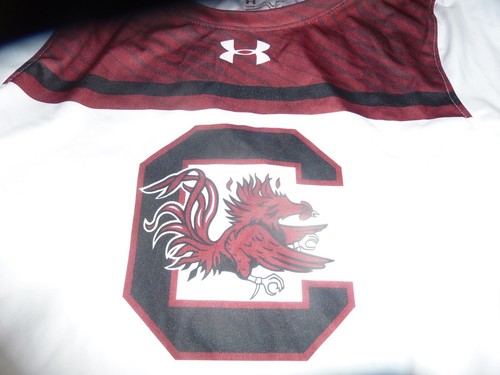 NWT Under Armour South Carolina Gamecocks Shirt Mens S White Sample - Picture 2 of 6