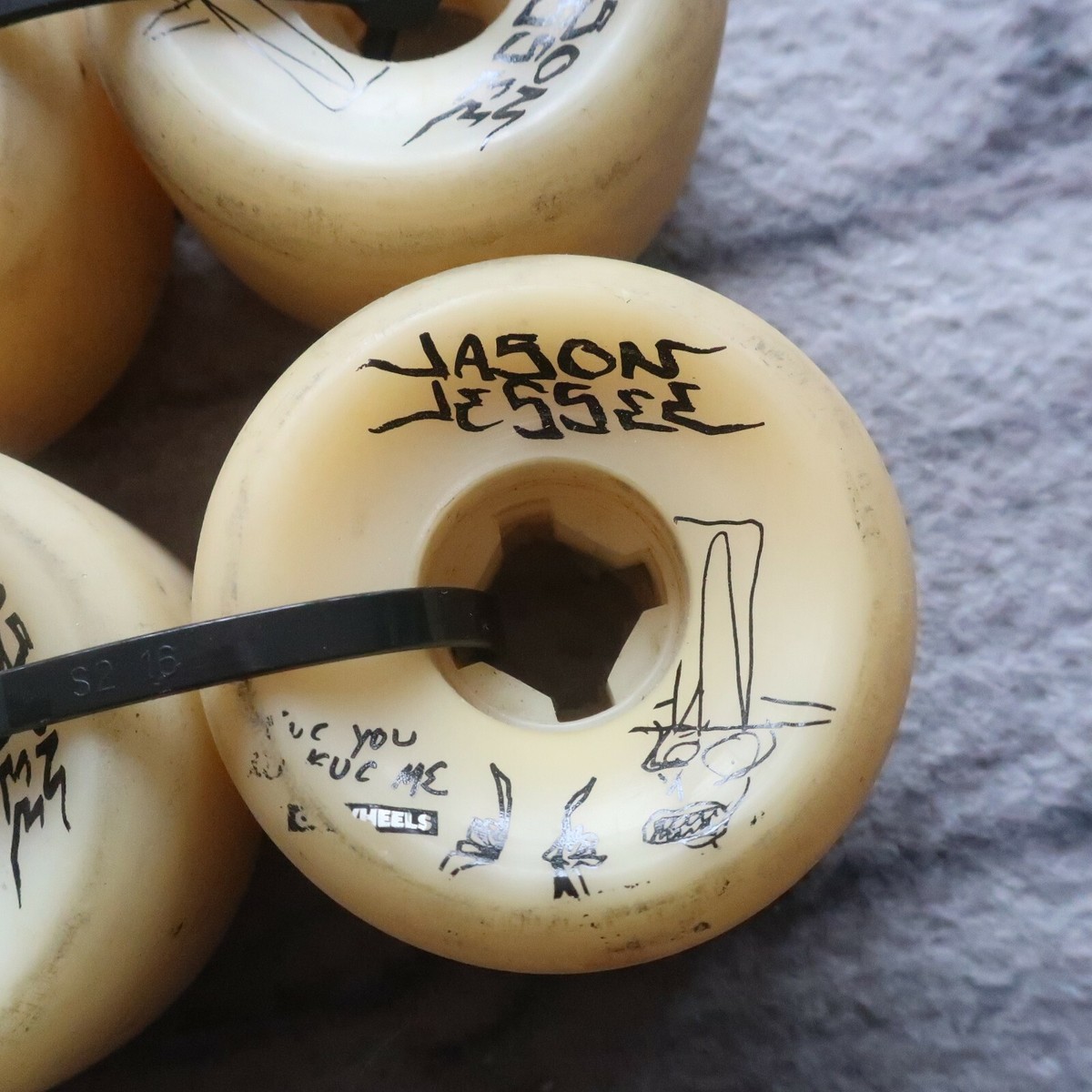 スケートボード OJ wheels Jason Jessee rooster 58mm 101a OJ Wheels Jason Jesse 58mm 101 Wheels Skate Skateboard Vtg