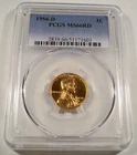 1956-D PCGS MS66RD LINCOLN CENT 1c WHEAT PENNY MS 66 RD RED