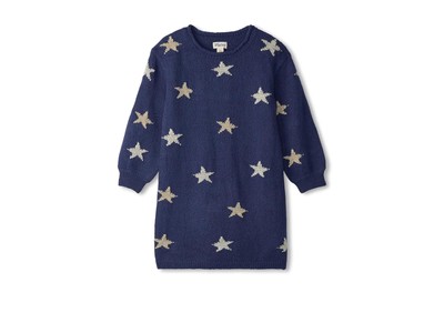 Hatley Kids Blue Starlight Easy Sweater Dress (Toddler/Little Kid/Big Kid)
