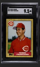 1987 Topps Traded - #34T Terry Francona SGC 9.5 Cincinnati Reds 