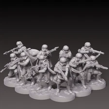 Star Wars Legion Stormtroopers EXPANSION Proxy Models 3d Printed