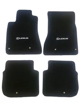 Fit 1998-2005 Lexus GS300 GS400 GS430 Black Floor Mats Carpet W /Emblem W