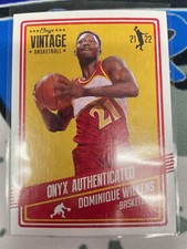 DOMINIQUE WILKENS 2021-22 Onyx Vintage Basketball #VBDW Georgia HOF Hawks 'Nique
