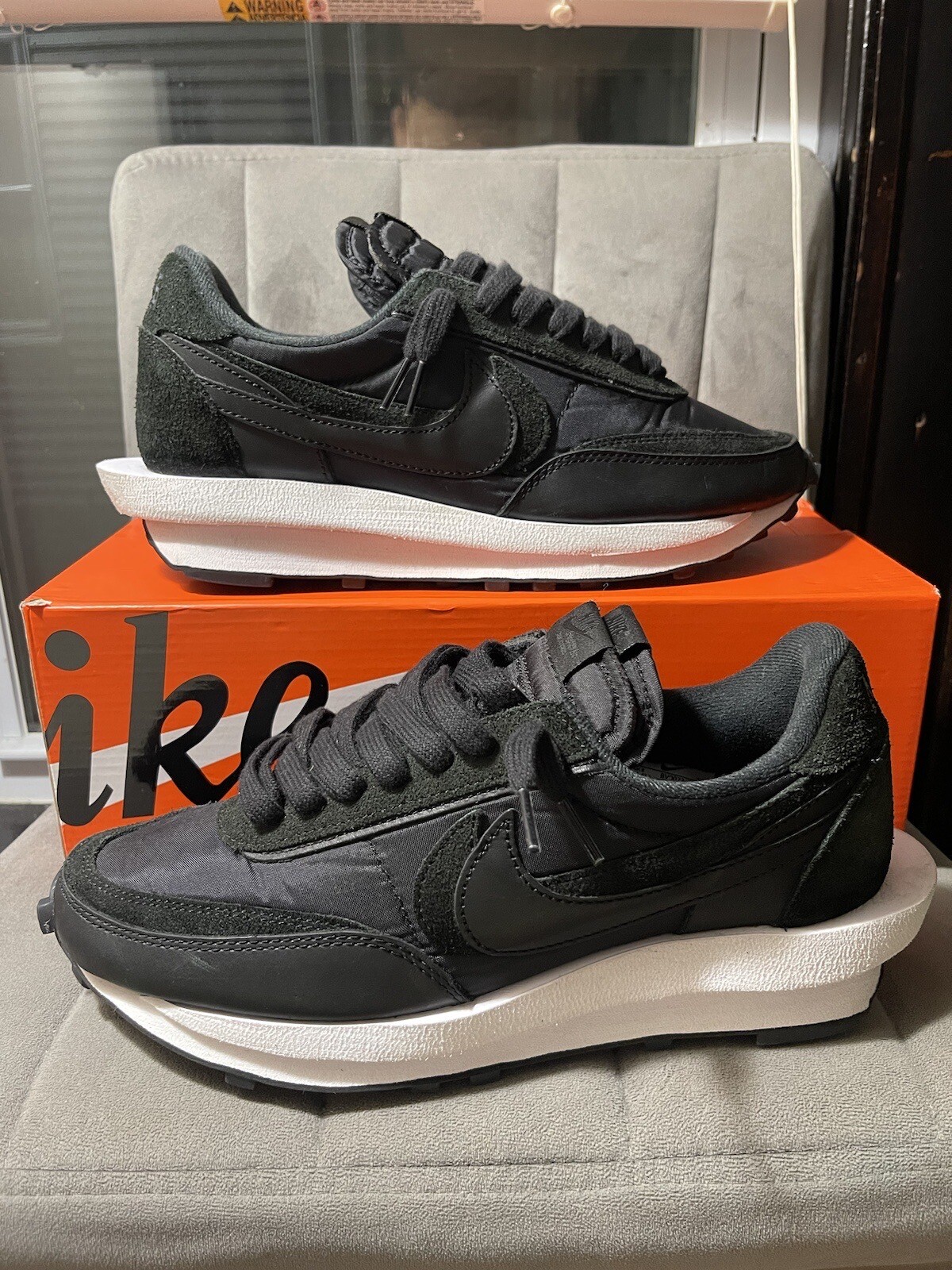 SACAI X NIKE Nike LDWaffle x Sacai nylon nero 2020 taglia 9 condizioni pulite