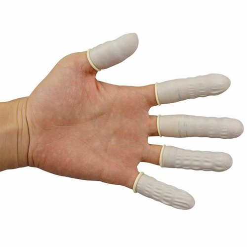 100PCS Disposable Finger Cover Natural Rubber Gloves Non-slip Latex Finger new - Bild 4 von 12