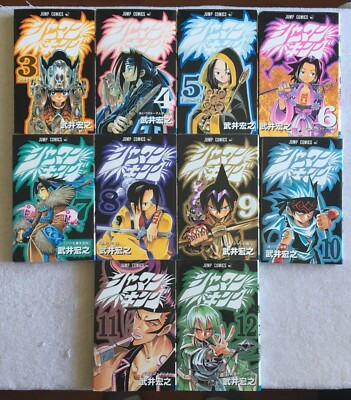 Shaman King manga lot Japanese Volumes 3, 4, 5, 6, 7, 8, 9, 10, 11