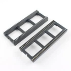 2Pcs 1.778mm Pitch 64 Pin DIP Solder Type 64P IC Socket Adapter Wide 21.54mm
