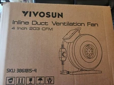 Inline Fan 4" 203 CFM  NEW Duct Ventilation HVAC Exhaust Blower for Grow Tent