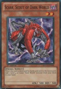 Scarr, Scout of Dark World - SDGU-EN006 - Common - 1st Edition x3 - Near Mint