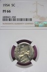1954 NGC PF66 JEFFERSON NICKEL #B45627 — photo 1