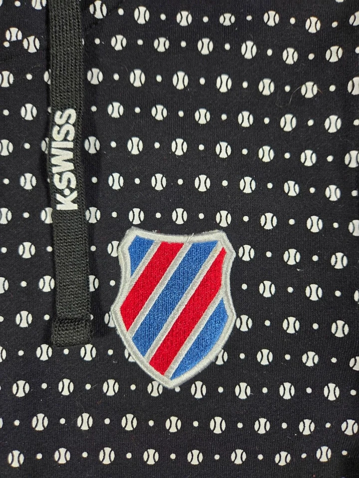 Sudadera con Capucha K-Swiss Cremallera Para Hombre S Béisbol Estampado Completo Cremallera Completa Rara Sudadera Foto 3 de 4