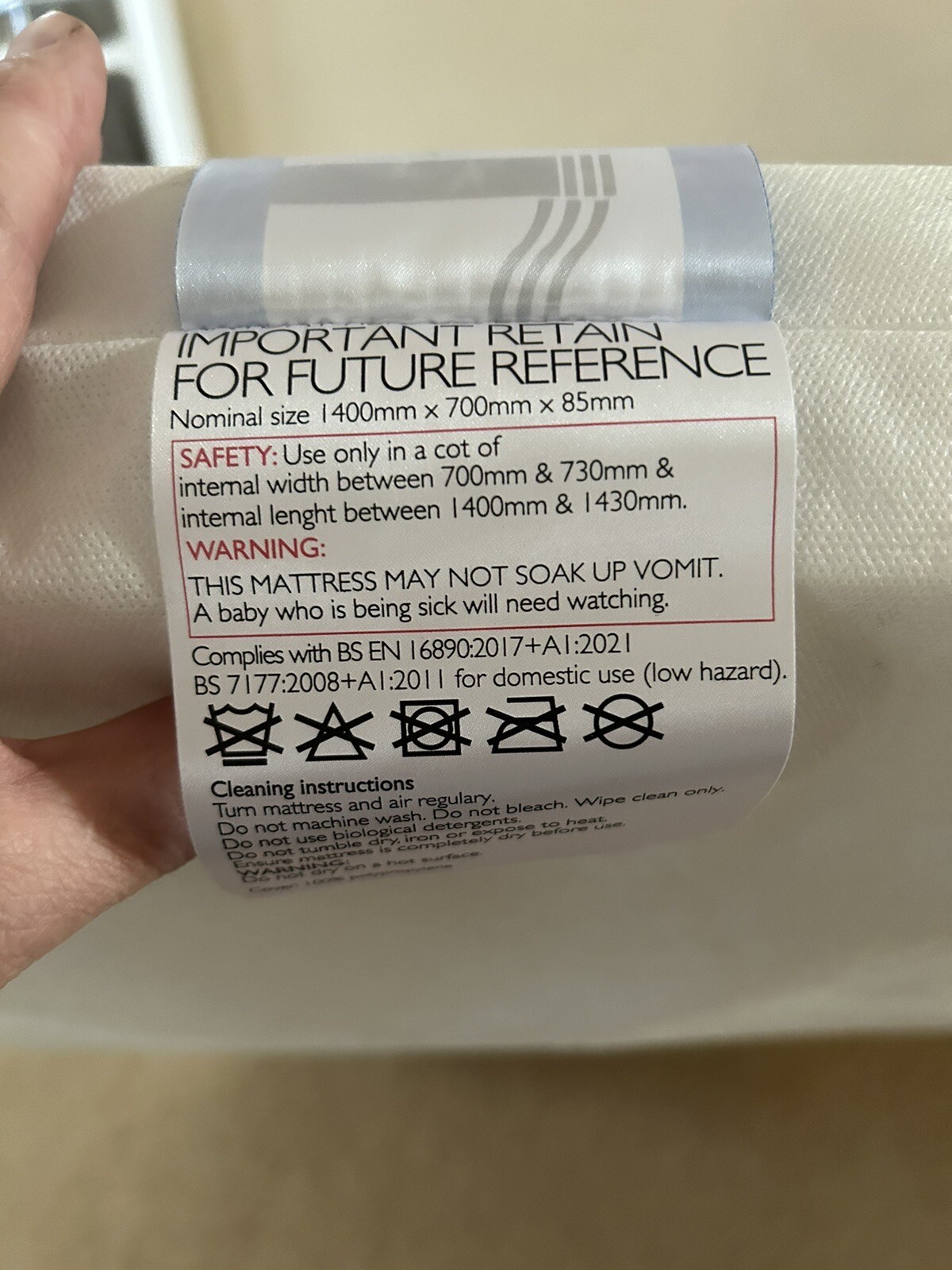 John Lewis baby child cot bed mattress 140x70 twist eBay