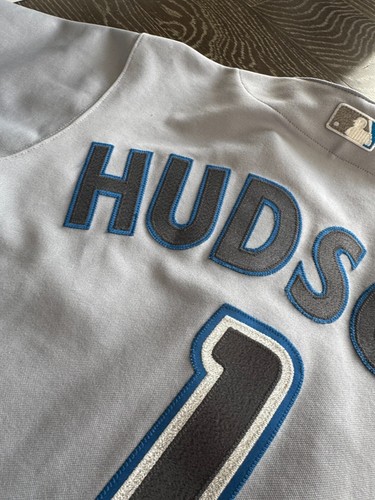 VTG Toronto Blue Jays 2004 GRAY ORLANDO HUDSON #1 size 40 MLB baseball jersey - Picture 12 of 13
