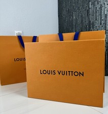 Authentic Louis Vuitton Empty Orange Medium Shoe Box  Shopping Bag 14  X 11  